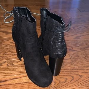 Black booties size 7